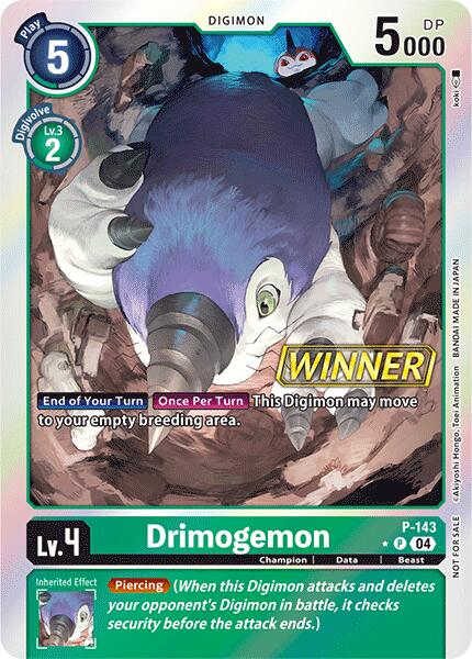 Drimogemon [P-143] (Store Tournament 2024 Jul. – Sep. Winner Pack) [Promotional Cards] Online Hot Sale