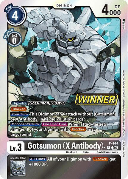 Gotsumon (X Antibody) [P-144] (Store Tournament 2024 Jul. – Sep. Winner Pack) [Promotional Cards] For Sale