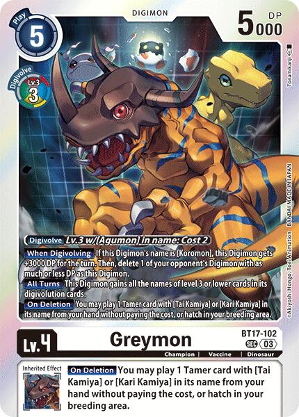 Greymon [BT17-102] [Secret Crisis] Online Sale