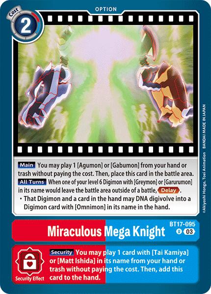 Miraculous Mega Knight [BT17-095] [Secret Crisis] Online