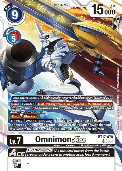 Omnimon ACE [BT17-078] [Secret Crisis] Online now