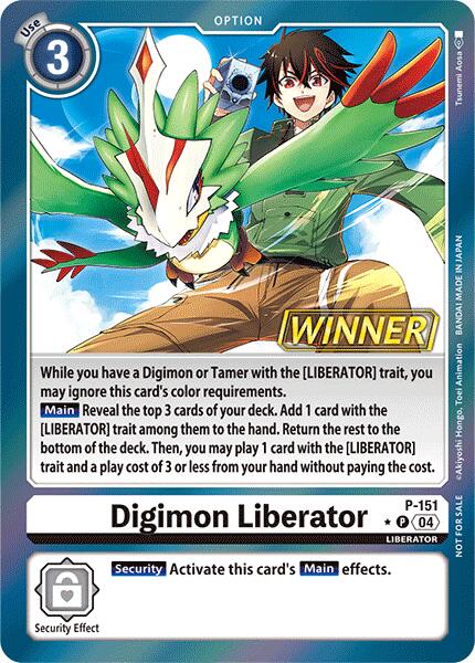 Digimon Liberator [P-151] (Store Tournament 2024 Jul. – Sep. Winner Pack) [Promotional Cards] Supply