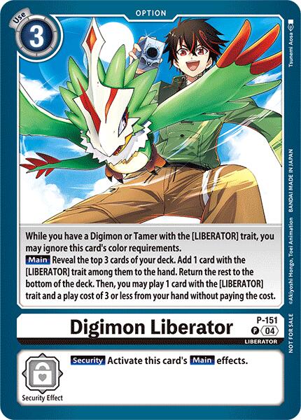 Digimon Liberator [P-151] (Store Tournament 2024 Jul. – Sep. Participation Pack) [Promotional Cards] Online Sale