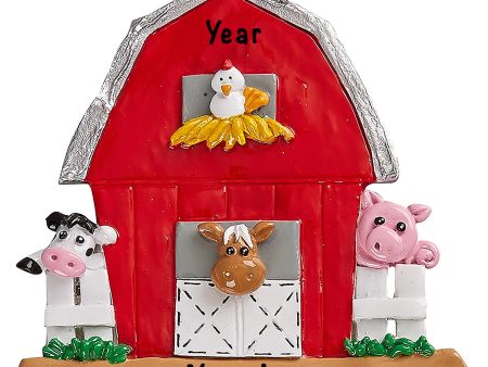 Farmyard Barn Animals Christmas Ornament Fashion