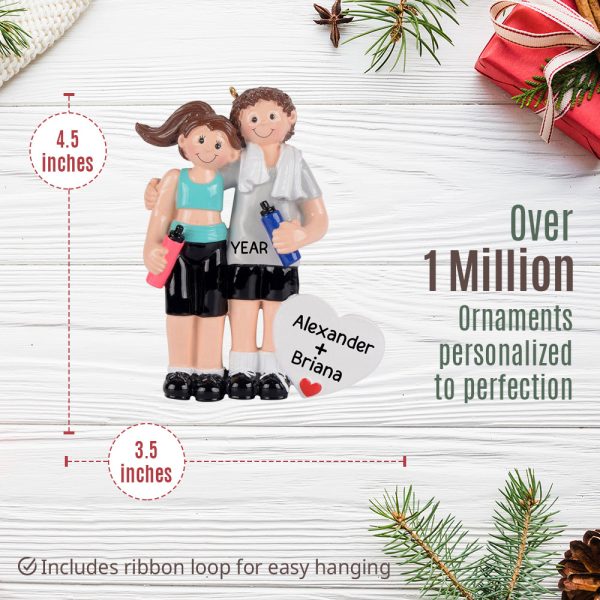 Workout Couple Christmas Ornament Online Hot Sale