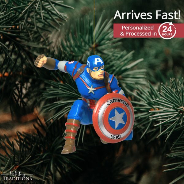 Captain America Christmas Ornament Online