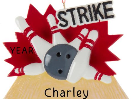 Bowling Strike Personalized Ornament Online