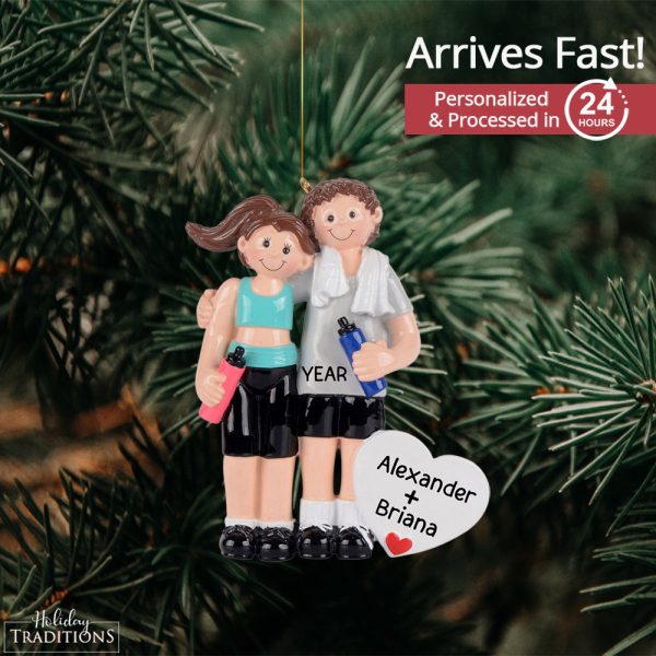 Workout Couple Christmas Ornament Online Hot Sale