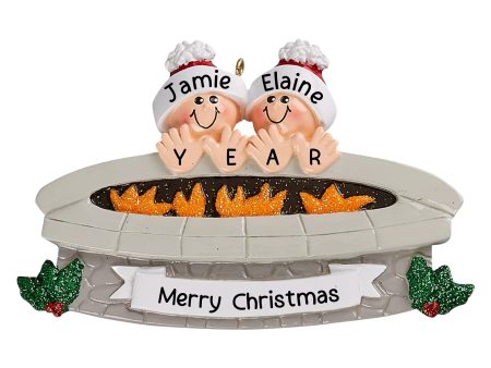 Fire Pit Couple Christmas Ornament Hot on Sale