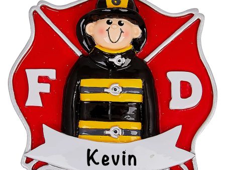 Fire Fighter Guy Personalized Ornament Sale