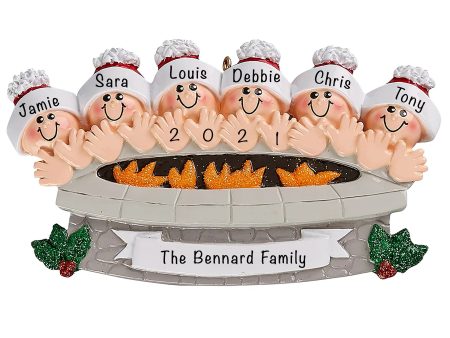 Fire Pit Family of 6 Christmas Ornament Online Hot Sale