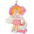 Big Sister Blonde Personalized Ornament Sale