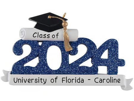 2024 Graduation Christmas Ornament - Blue For Cheap