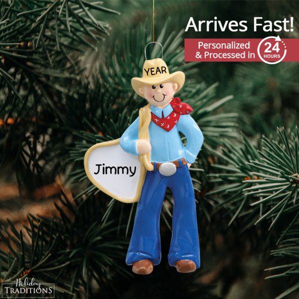 Cowboy Rodeo Christmas Ornament For Sale