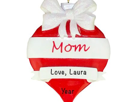 Mom Red Christmas Ornament For Sale