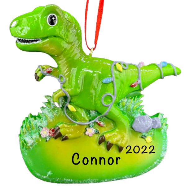 Dinosaur T-Rex Christmas Ornament - Lights Online now