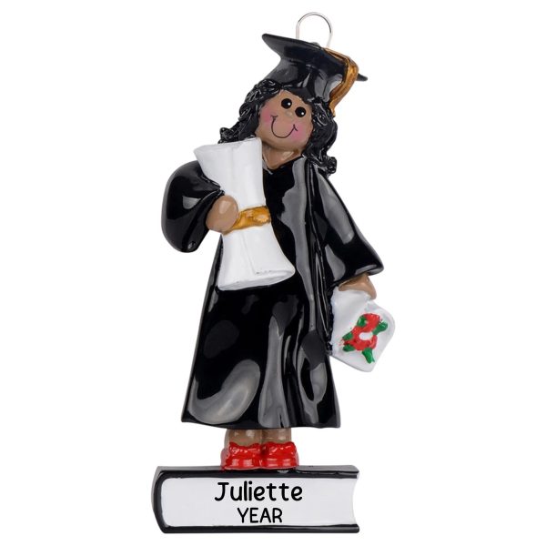 Ethnic Girl Graduation Christmas Ornament For Discount