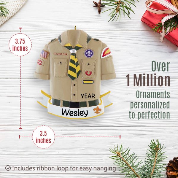 Boy Scouts Christmas Ornament - Banner Hot on Sale