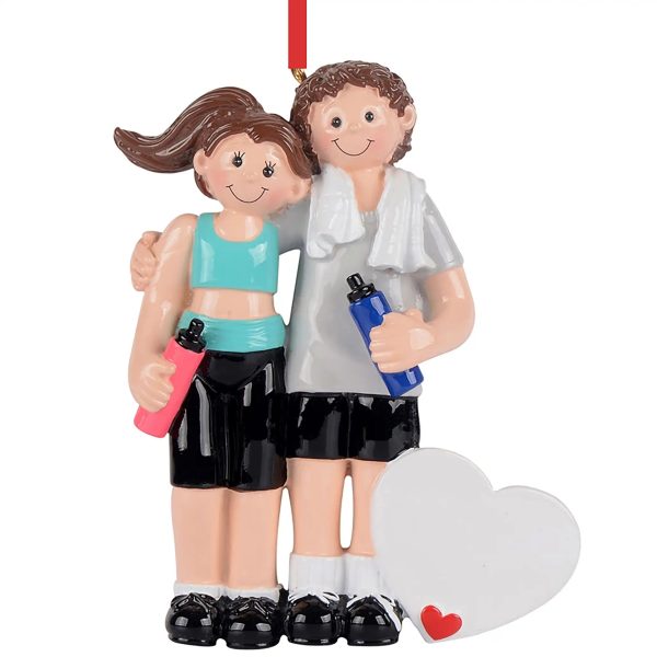 Workout Couple Christmas Ornament Online Hot Sale