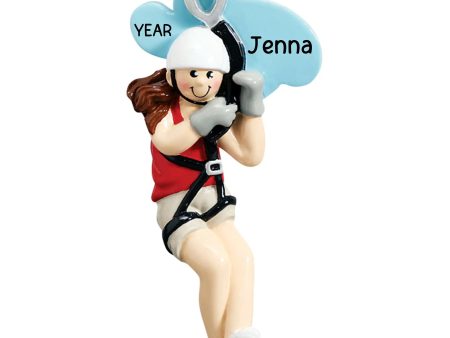 Zip Line Girl Christmas Ornament Sale