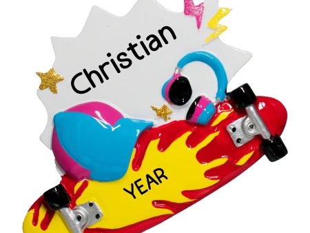 Skateboard Christmas Ornament Discount