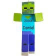 Minecraft Zombie Christmas Ornament 3D Online now