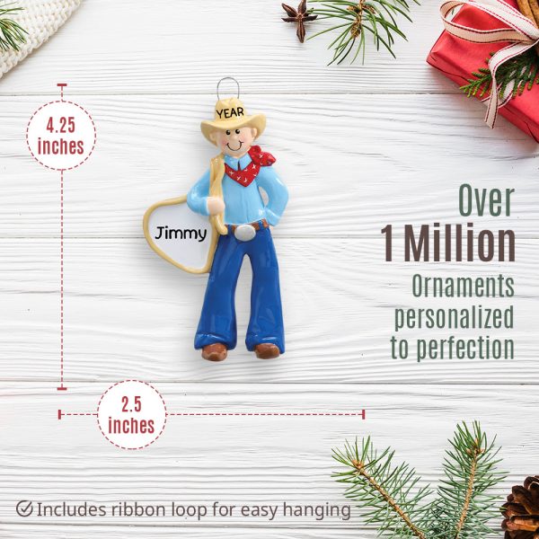 Cowboy Rodeo Christmas Ornament For Sale