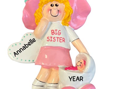 Big Sister Blonde Personalized Ornament Sale