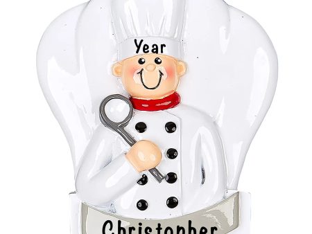 Chef Cooking Personalized Ornament Hot on Sale