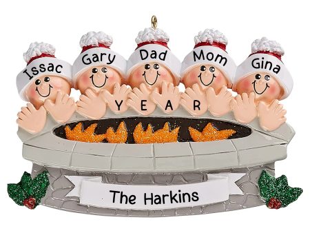 Fire Pit Family of 5 Christmas Ornament Online Sale