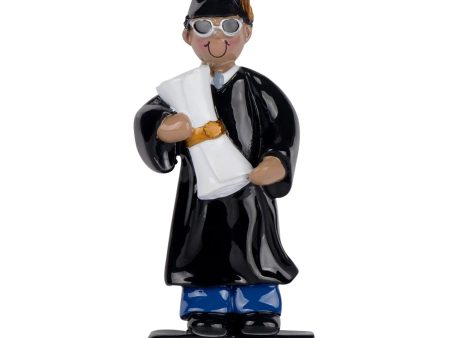 Ethnic Guy Graduation Christmas Ornament For Discount