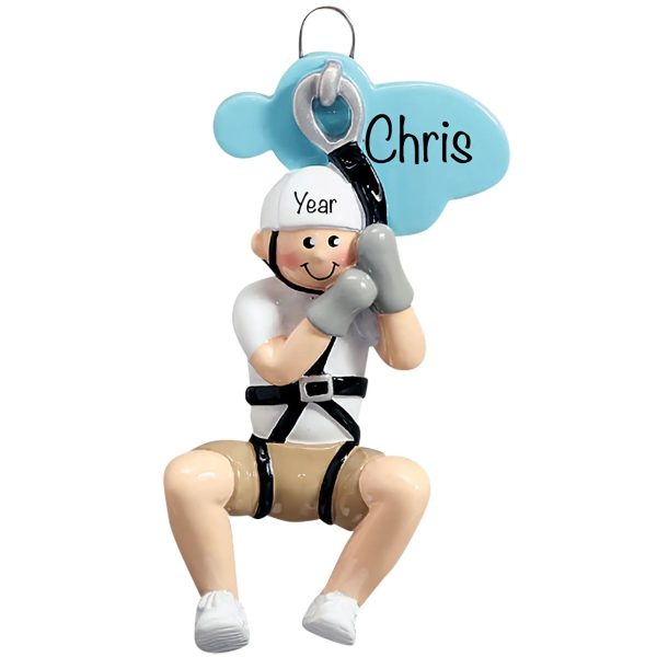 Zip Line Boy Christmas Ornament Online