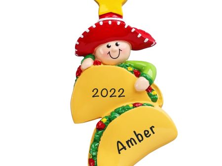 Taco Lover Christmas Ornament For Discount