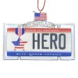 Veteran Hero License Plate Personalized Ornament Online Sale