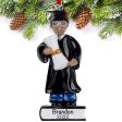 Ethnic Guy Graduation Christmas Ornament For Discount