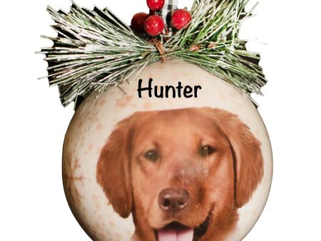 Golden Retriever Personalized Ornament Supply