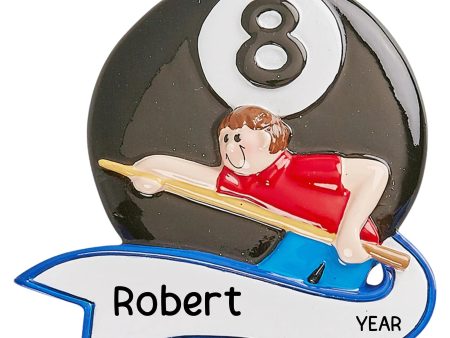 Personalized Pool Billiards Christmas Ornament Cheap