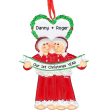 Gay Male Couple PJs Christmas Ornament For Cheap