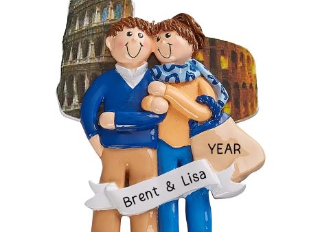 Love in Rome Couple Personalized Ornament Fashion