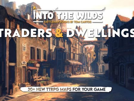 Into the Wilds Battlemap Books - Traders & Dwellings *PRE-ORDER* Online Hot Sale