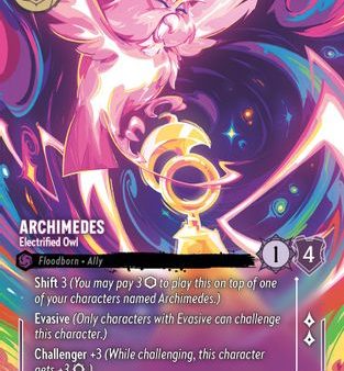 Archimedes - Electrified Owl (Enchanted) (208 204) - Shimmering Skies Holofoil [Enchanted] Online now