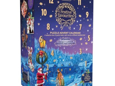 Puzzle - Gibsons - Festive Favourites Advent Calendar (24 Pieces) Supply