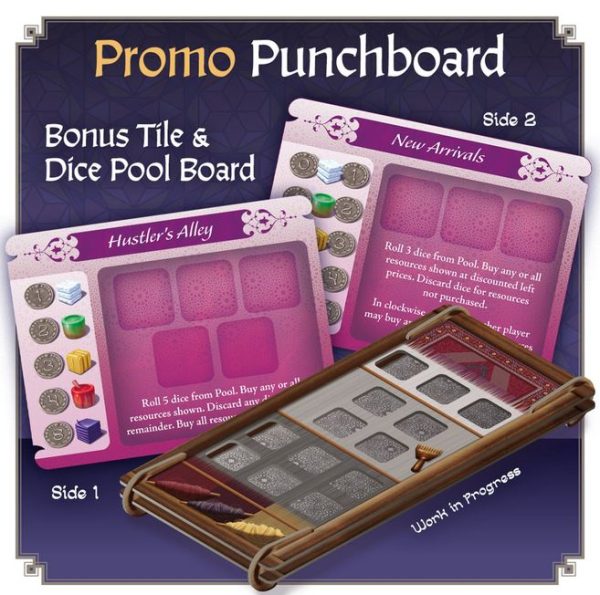 Tabriz Promo Punchboard (Bonus Tile & Dice Pool Board) *PRE-ORDER* For Discount