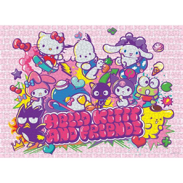 Puzzle - USAopoly - Hello Kitty® & Friends  Tokyo Skate  (1000 Pieces) *PRE-ORDER* For Sale