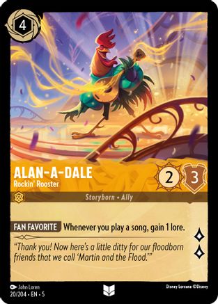 Alan-A-Dale - Rockin  Rooster (20 204) - Shimmering Skies Cold Foil [Uncommon] Cheap