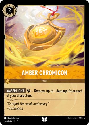 Amber Chromicon (32 204) - Shimmering Skies Cold Foil [Uncommon] Online Hot Sale